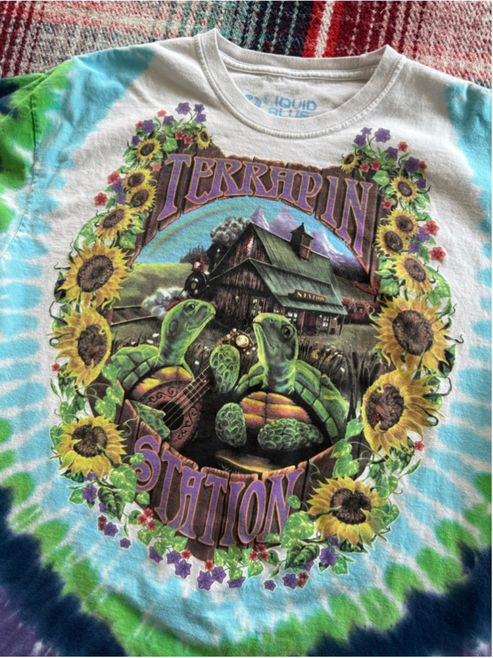 Liquid Blue Grateful Dead Terrapin Station Tie Dye T-Shirt XXL